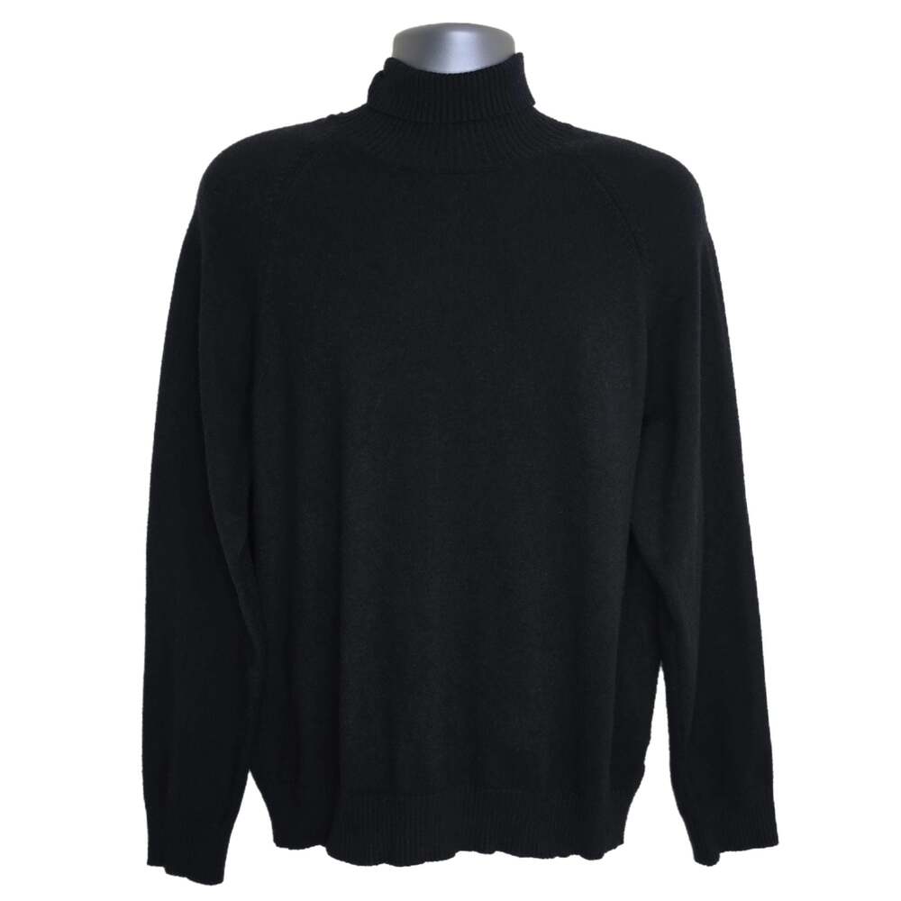 Forever 21 Men's Black Long Sleeve Turtleneck Sweater Size XL